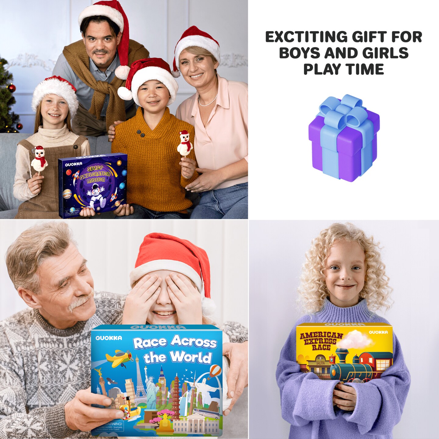 3x Set Learning Board Games for Kids | Trivia Cards