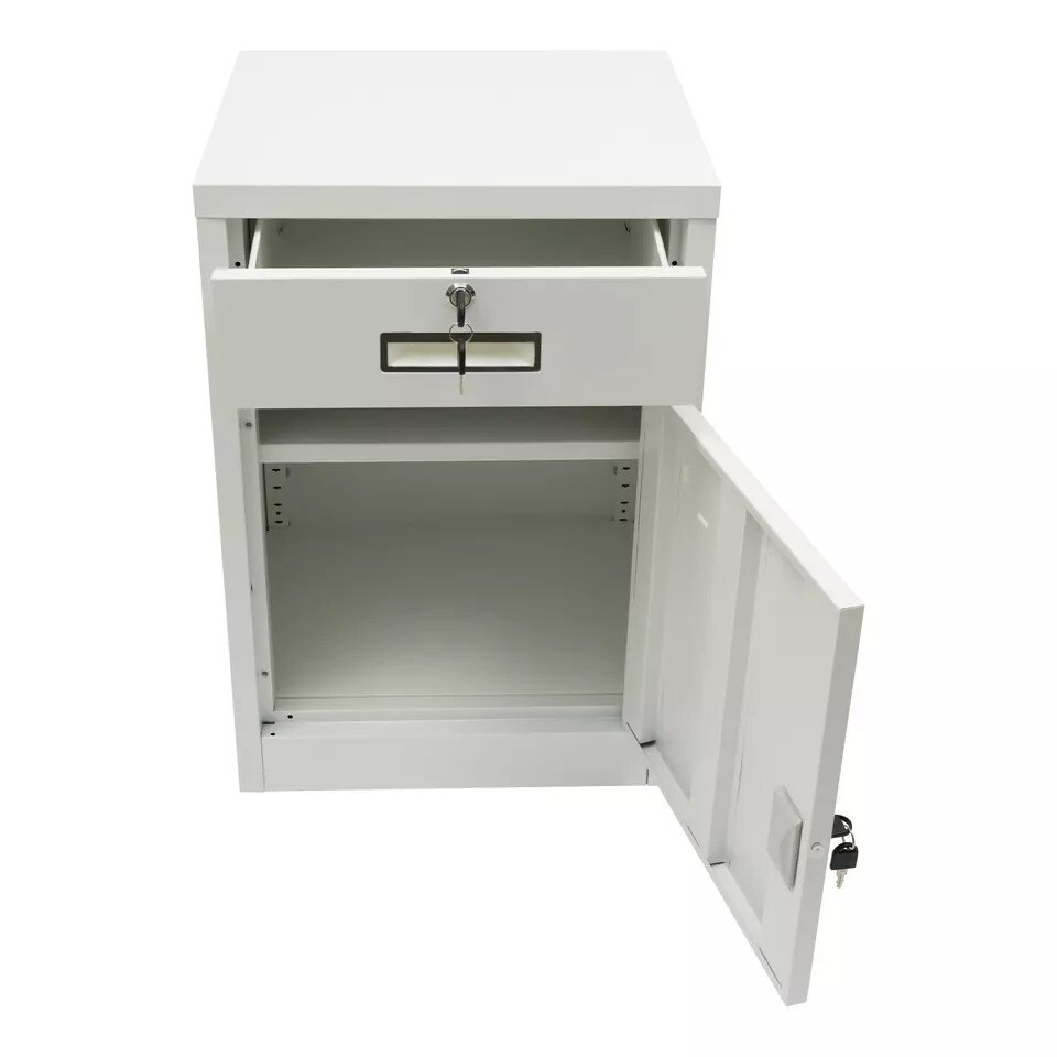 Filing Cabinet for Office Metal with Lock Vertical File Storage Cabinet w/Drawer