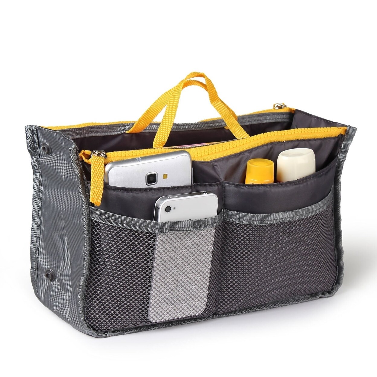 Women Lady Travel Insert Handbag Organiser Makeup Bags Toiletry Purse Liner With Hand Strap