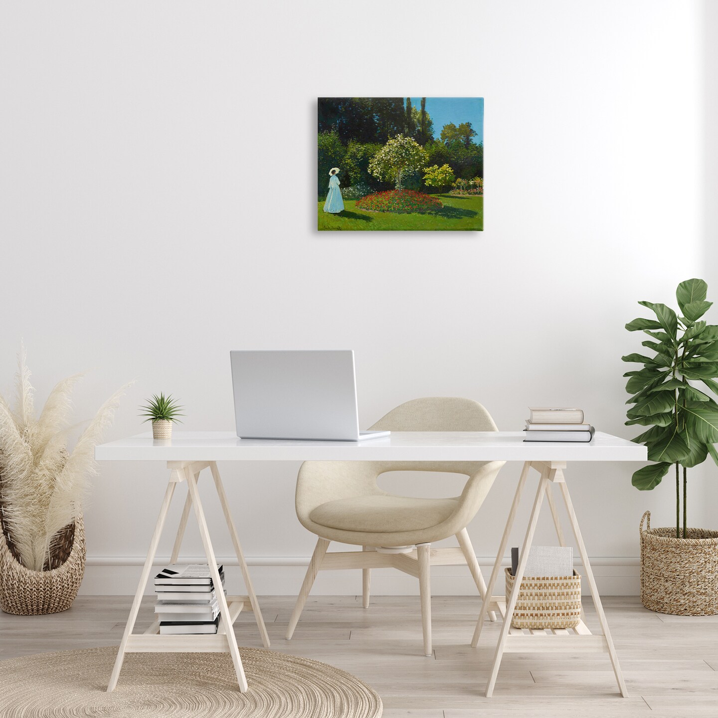 Stupell Industries Classic Monet Lady in Garden Canvas Wall Art Design by one1000paintings