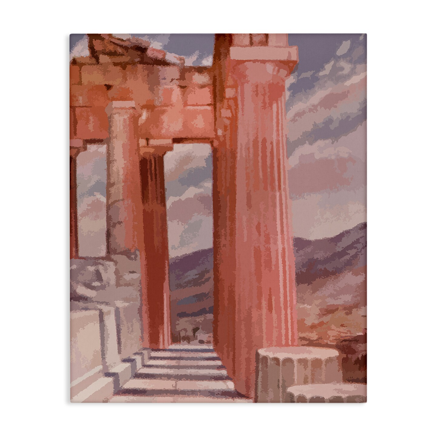 Stupell Industries Greek Architecture View Canvas Wall Art Design by Daphne Polselli
