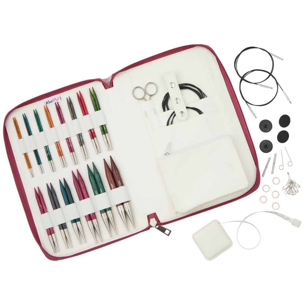 KnitPro Dreamz Grande Interchangeable Needle Set - 13cm/5&#x22; tips - 14 tips Sizes US 2.5 to 17