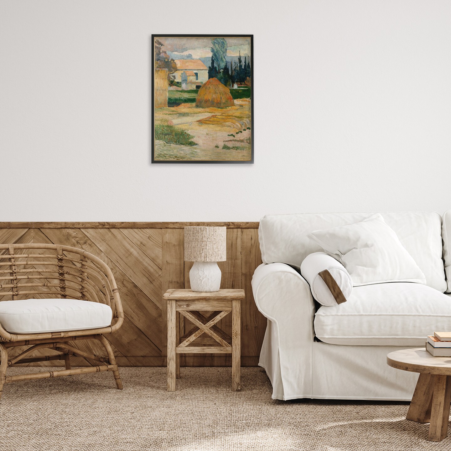 Stupell Industries Gauguin Classical Landscape Framed Giclee Wall Art Design by one1000paintings