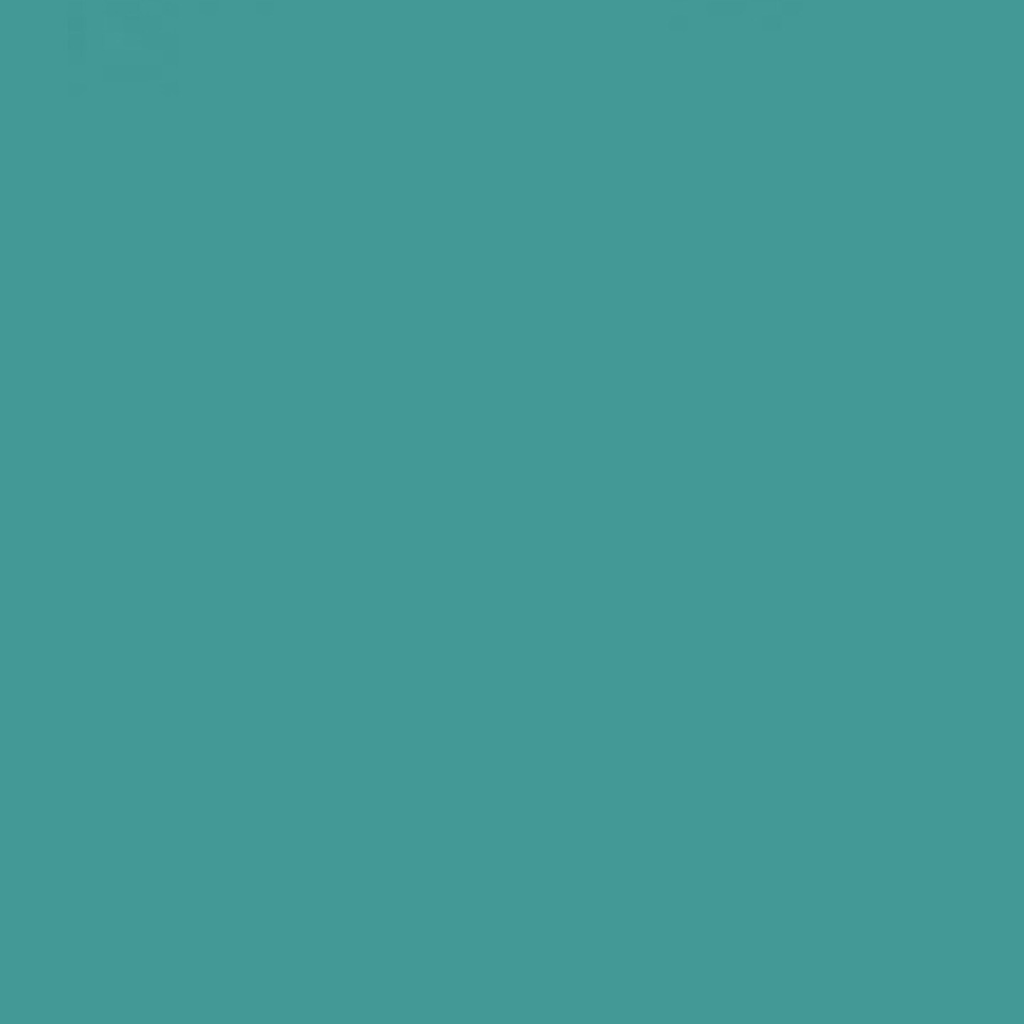Color Studio 12&#x22; Traditional Taper Unscented Smokeless Paraffin Wax Candle Teal, Set of 4, Burn Time 8 hrs.
