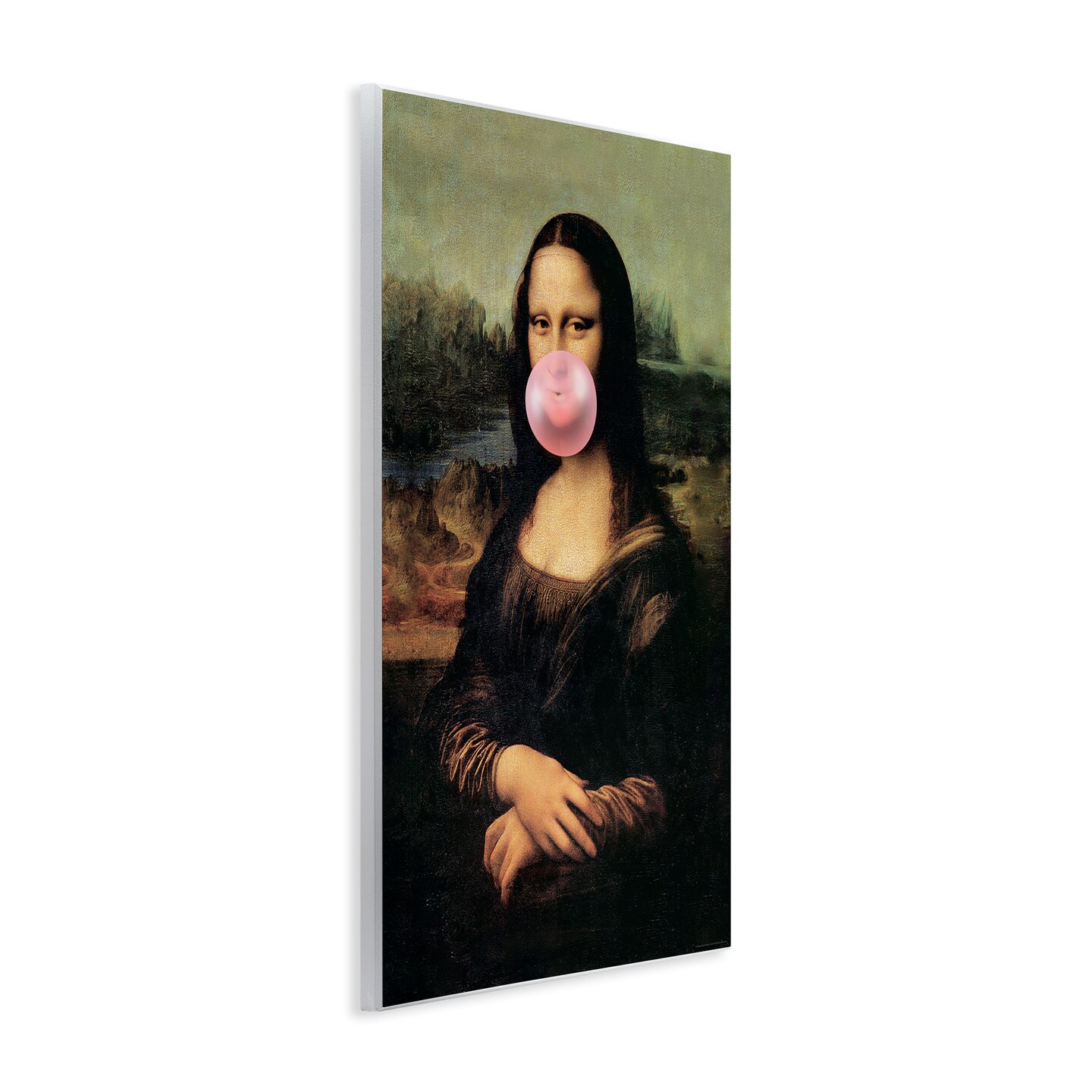 Stupell Industries Mona Lisa & Bubblegum Wall Plaque Art Design by Reinders