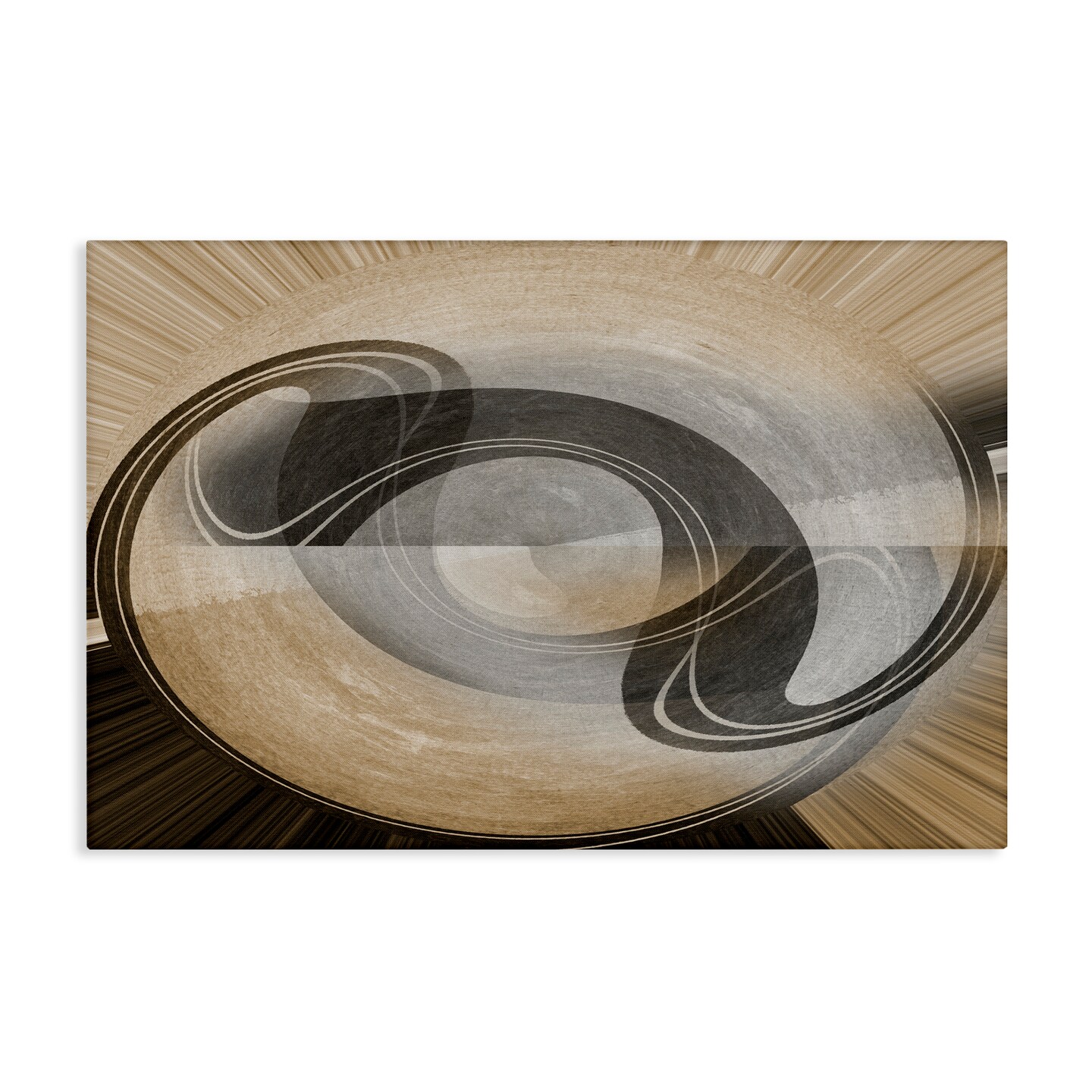 Stupell Industries Curved Swoop Shape Canvas Wall Art Design by Noah Bay