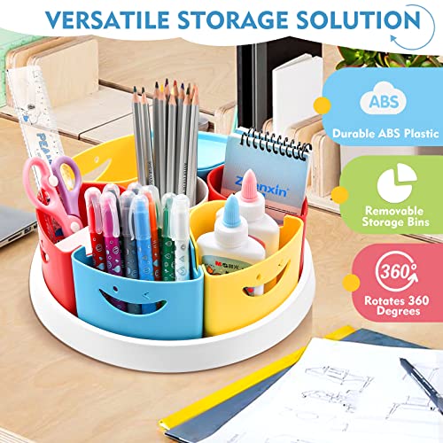 360&#xB0; Spinning Pen Holder and Pencil/Marker Organizer Caddy for Desk for Office, Classroom - Kids Craft Supplies Organization and Storage