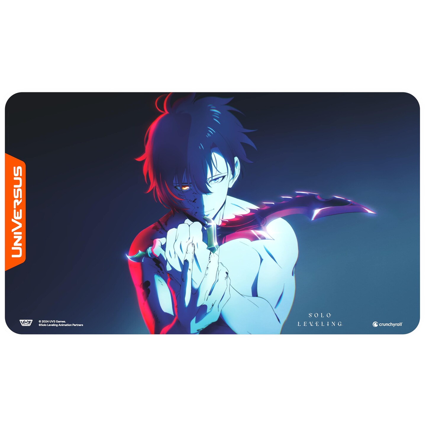 UniVersus: Solo Leveling: Hunter&#x27;s Dagger Playmat - 24 x 14&#x22; Neoprene Mat, Non-Slip Back, Tabletop Card Game Accessory, UVS Games, Officially Licensed