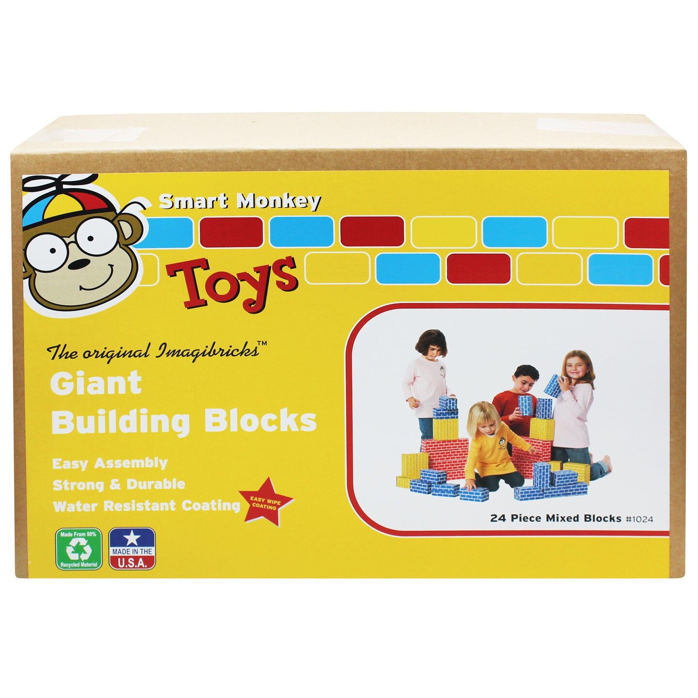 ImagiBRICKS&#x2122; Giant Building Block Set, 24 Pieces