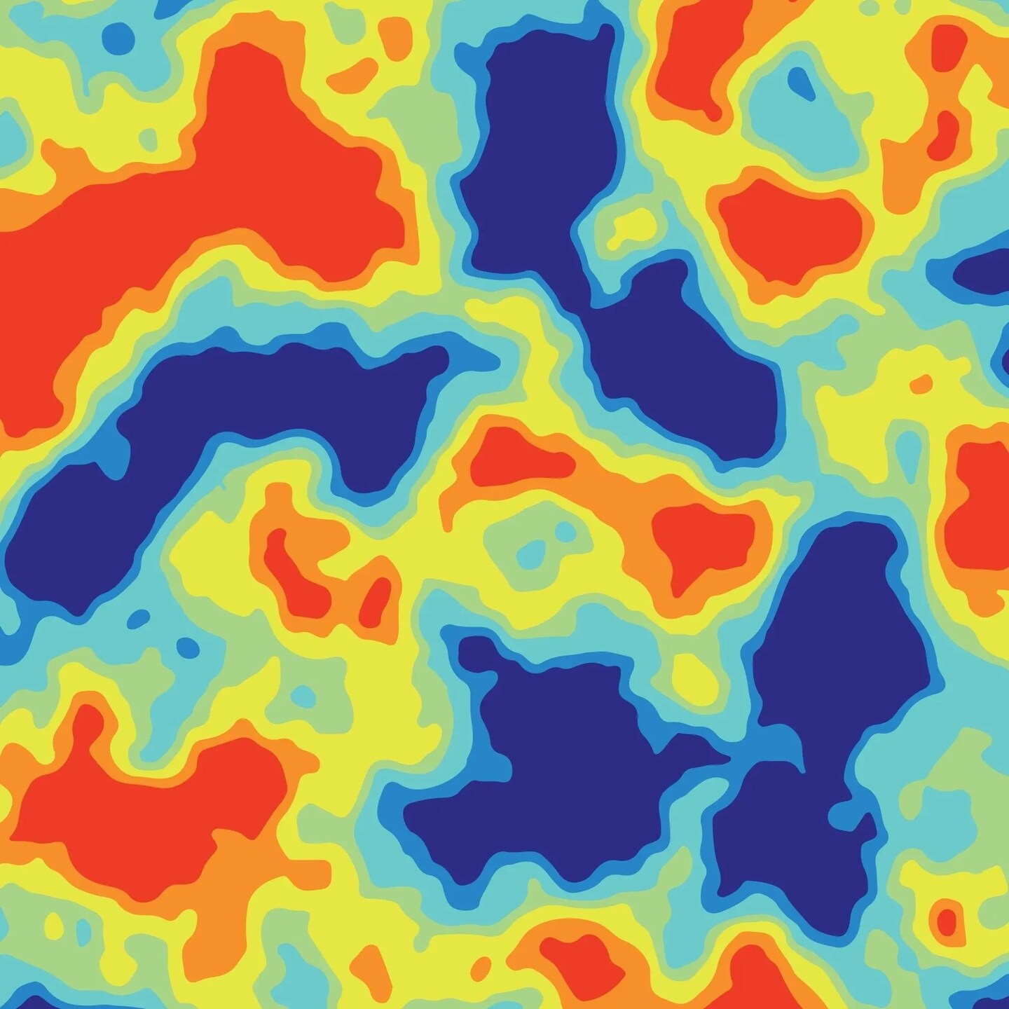 Heat Map Gift Wrap VI