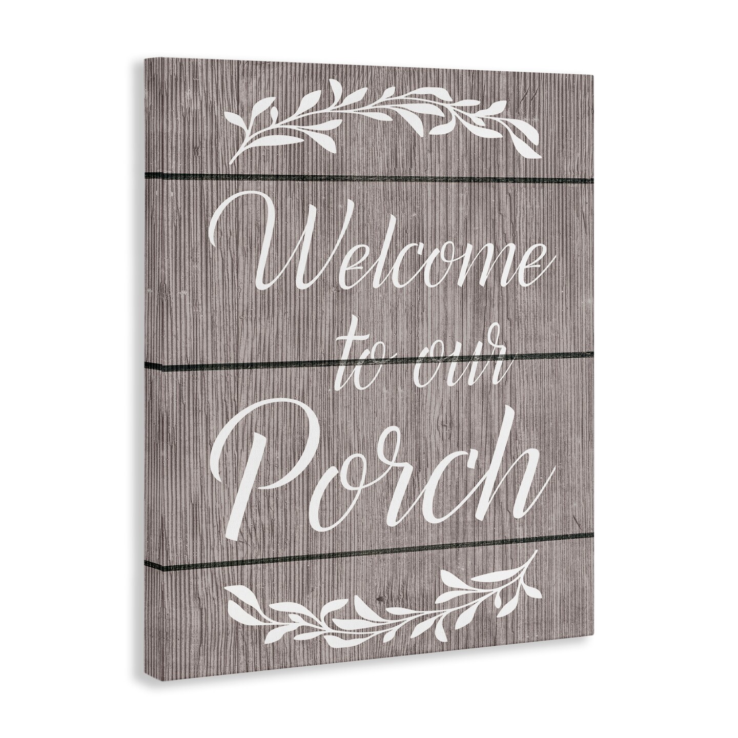 Stupell Industries Rustic Welcome Porch Canvas Wall Art Design by Ziwei Li