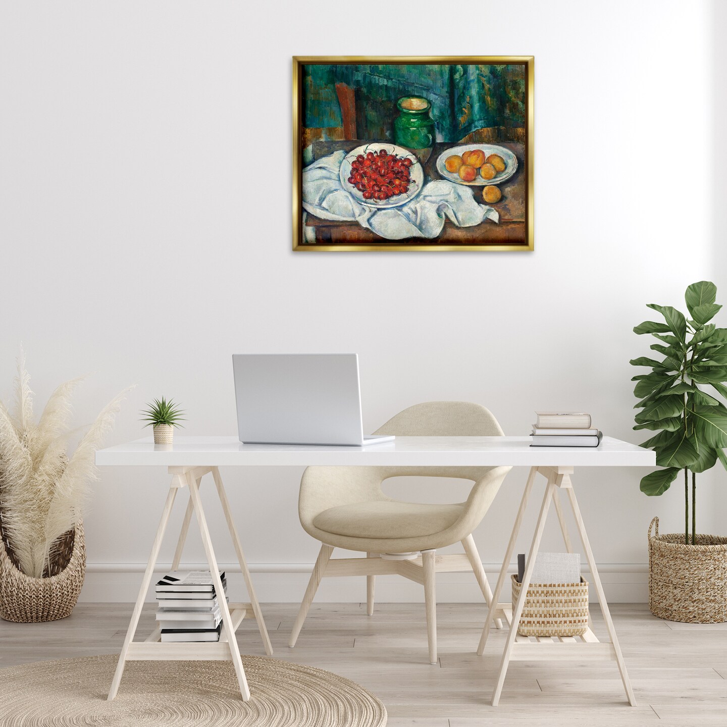 Stupell Industries Classical Fruit Still Life Framed Floater Canvas Wall Art Design by one1000paintings