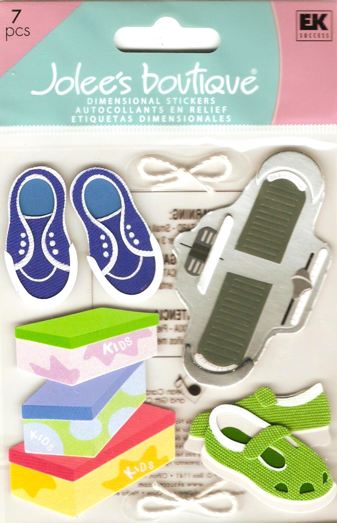 Jolee&#x27;s Boutique Shoe Sizing Dimensional Stickers