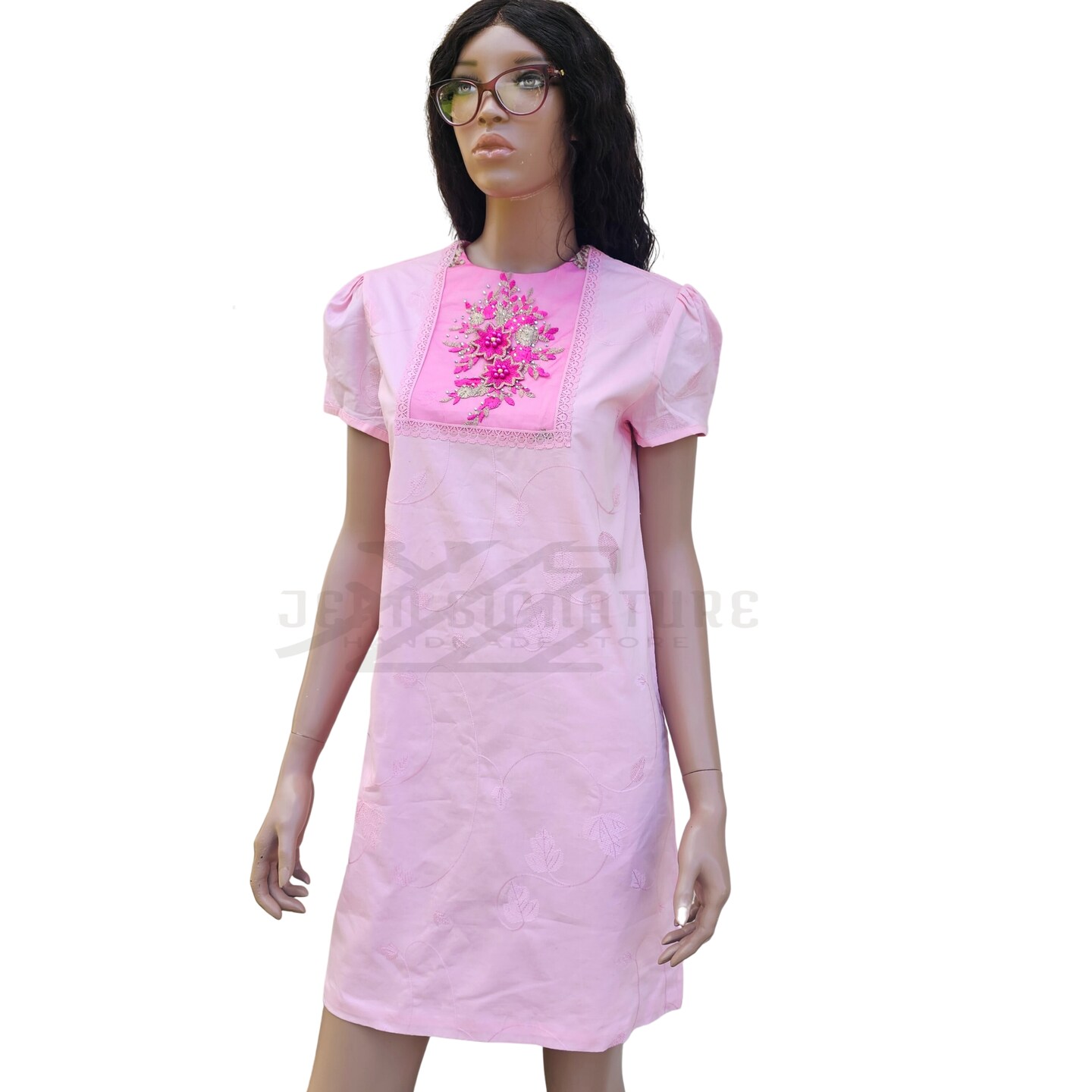 slim fit dress slacks White Linen Shift Dress main image 1