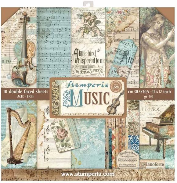 Stamperia Music Paper Pack