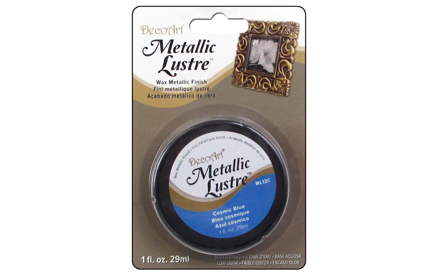 Decoart Metallic Lustre 1oz Cosmic Blue