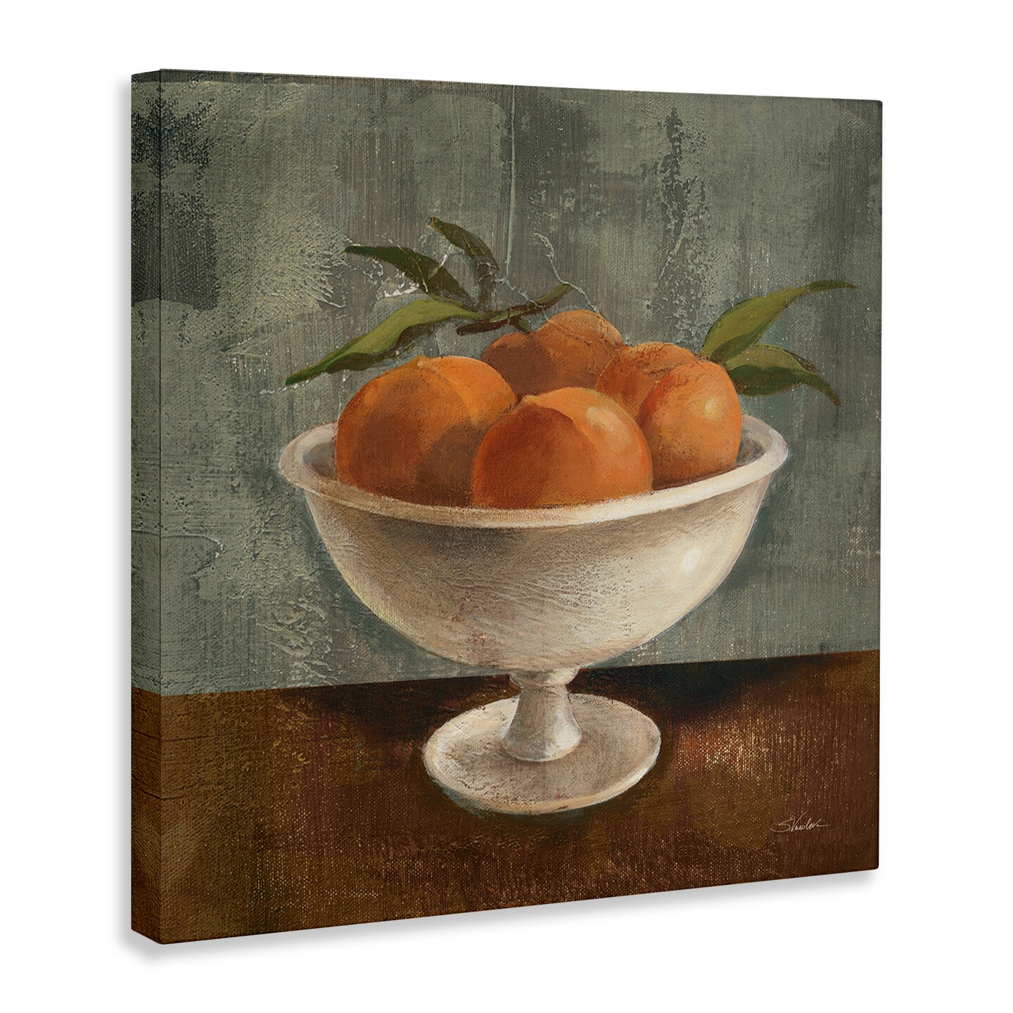 Stupell Industries Peaches Still Life Canvas Wall Art Design by Silvia Vassileva