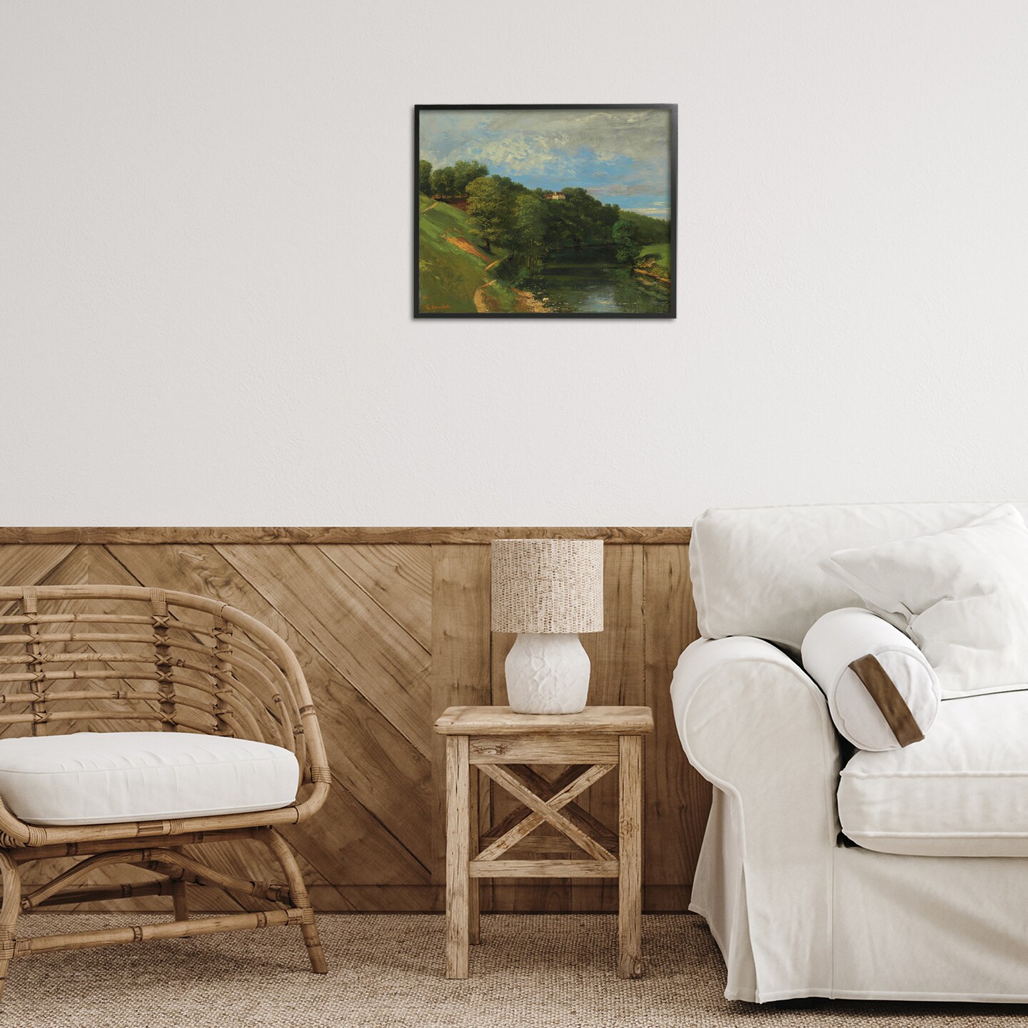 Stupell Industries Classic River Landscape Framed Giclee Wall Art Design by one1000paintings