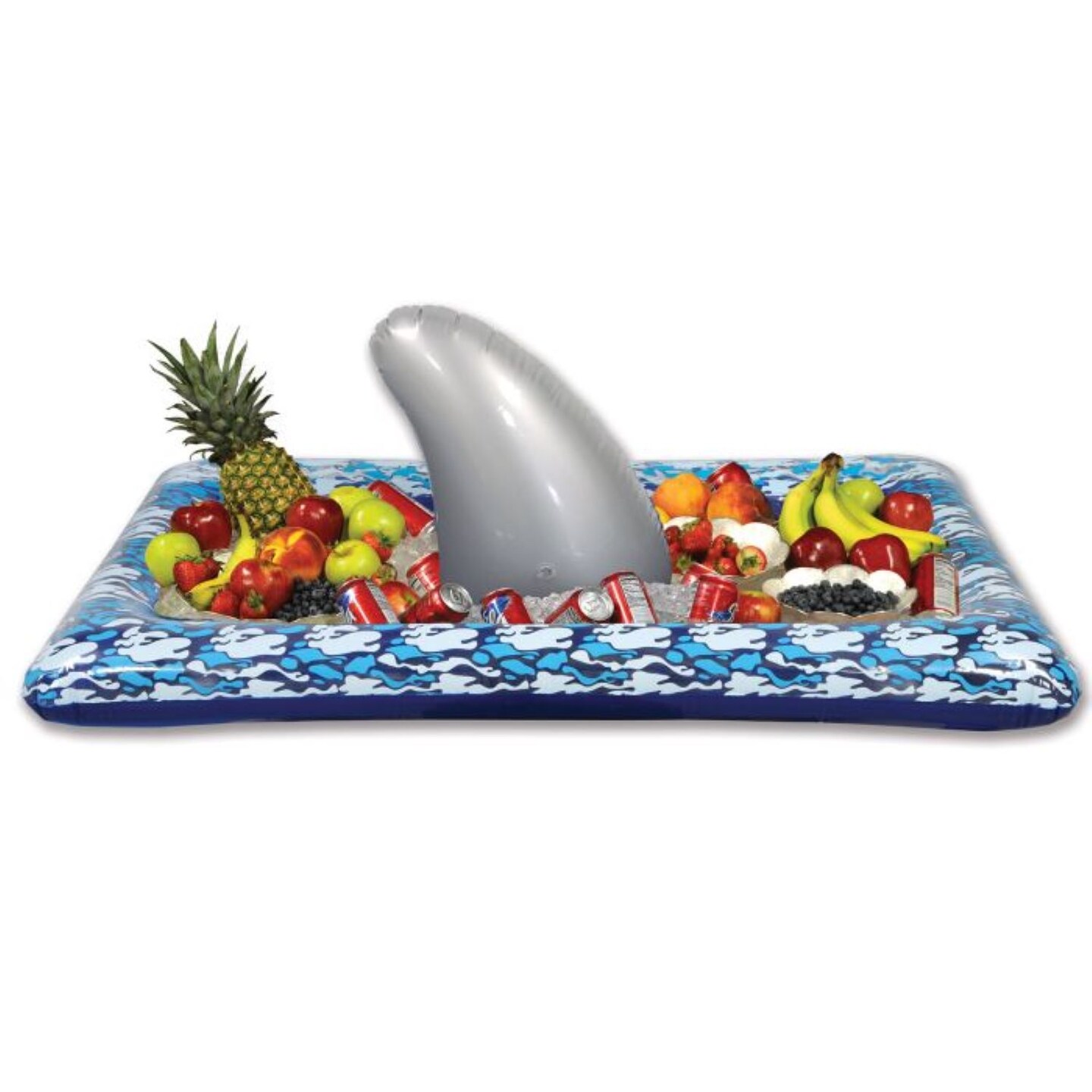 Party Central Inflatable Shark Buffet Coolers - 54" - Pack of 6