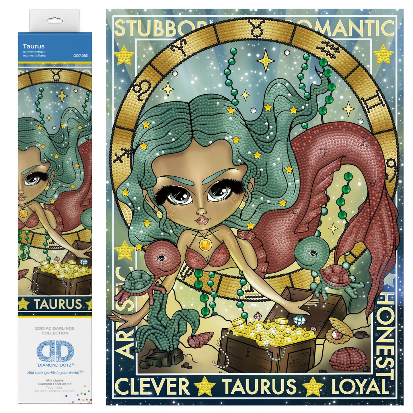 Diamond Dotz Taurus Diamond Painting Kits for Adults - Diamond Art Kits a Relaxing Creative Craft Kit with Dotz Gems 15.8x11.8