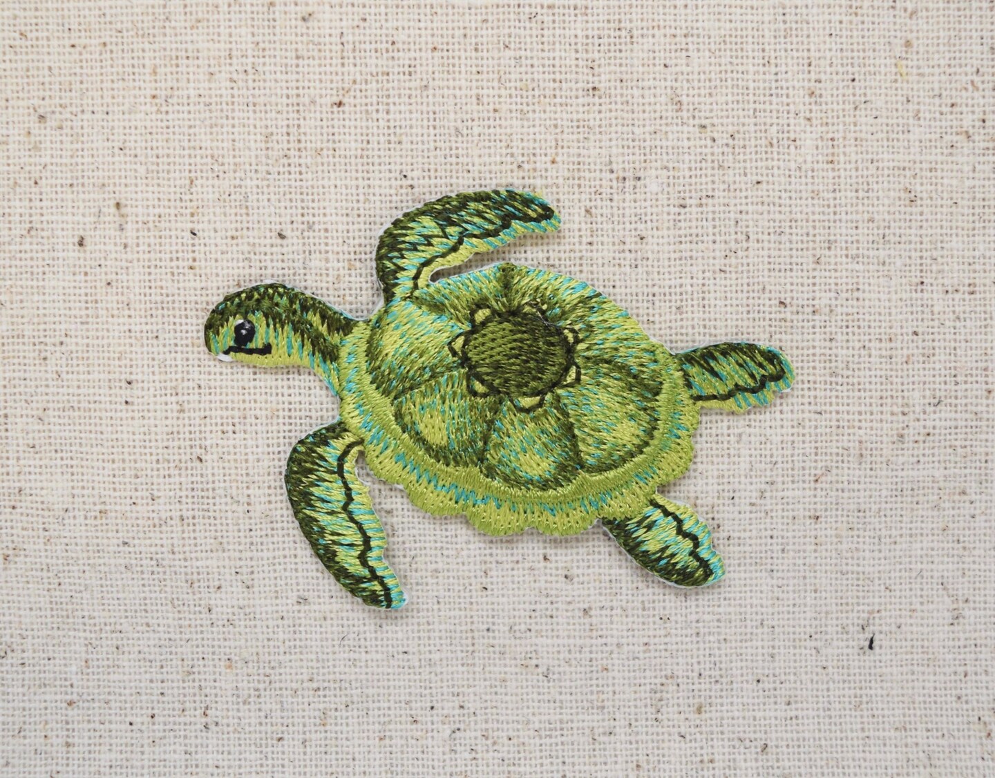 Sea Turtle, Animals, Terrapin, Embroidered, Iron on Patch