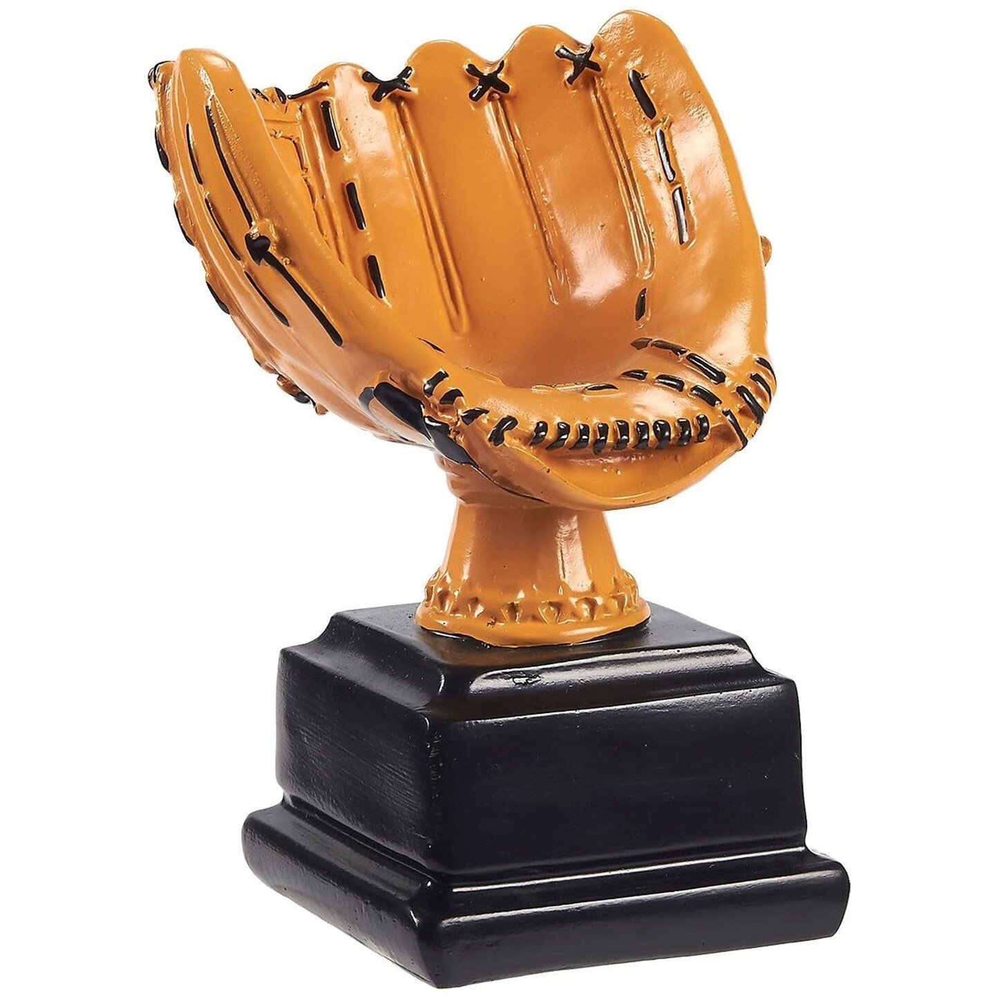 Baseball Glove Trophy - Baseball Sports Award - Award Recognition for Baseball Players, Pitchers, Coaches for Kids Sports Tournaments, Competitions - Resin, 5.75 X 4.5 X 4 inches