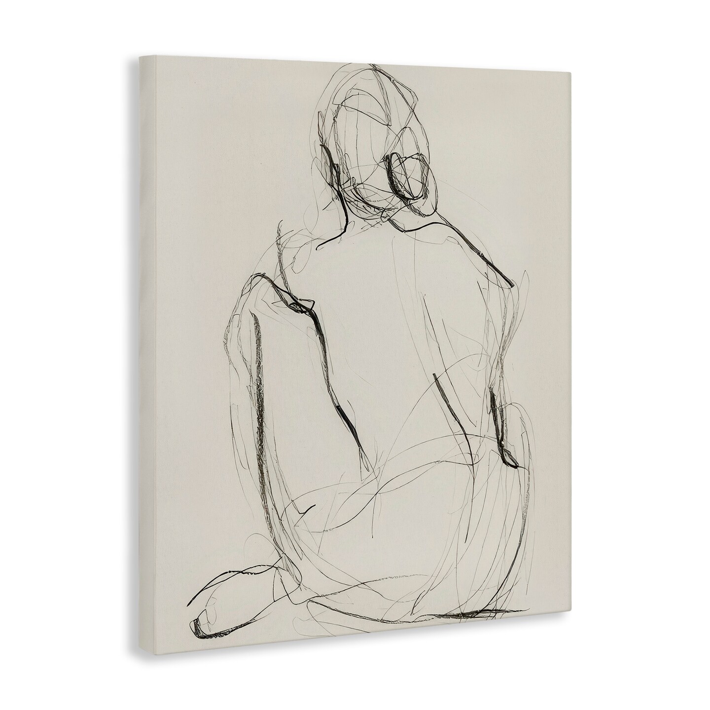 Stupell Industries Nude Figure Drawing Canvas Wall Art Design by Victoria Barnes