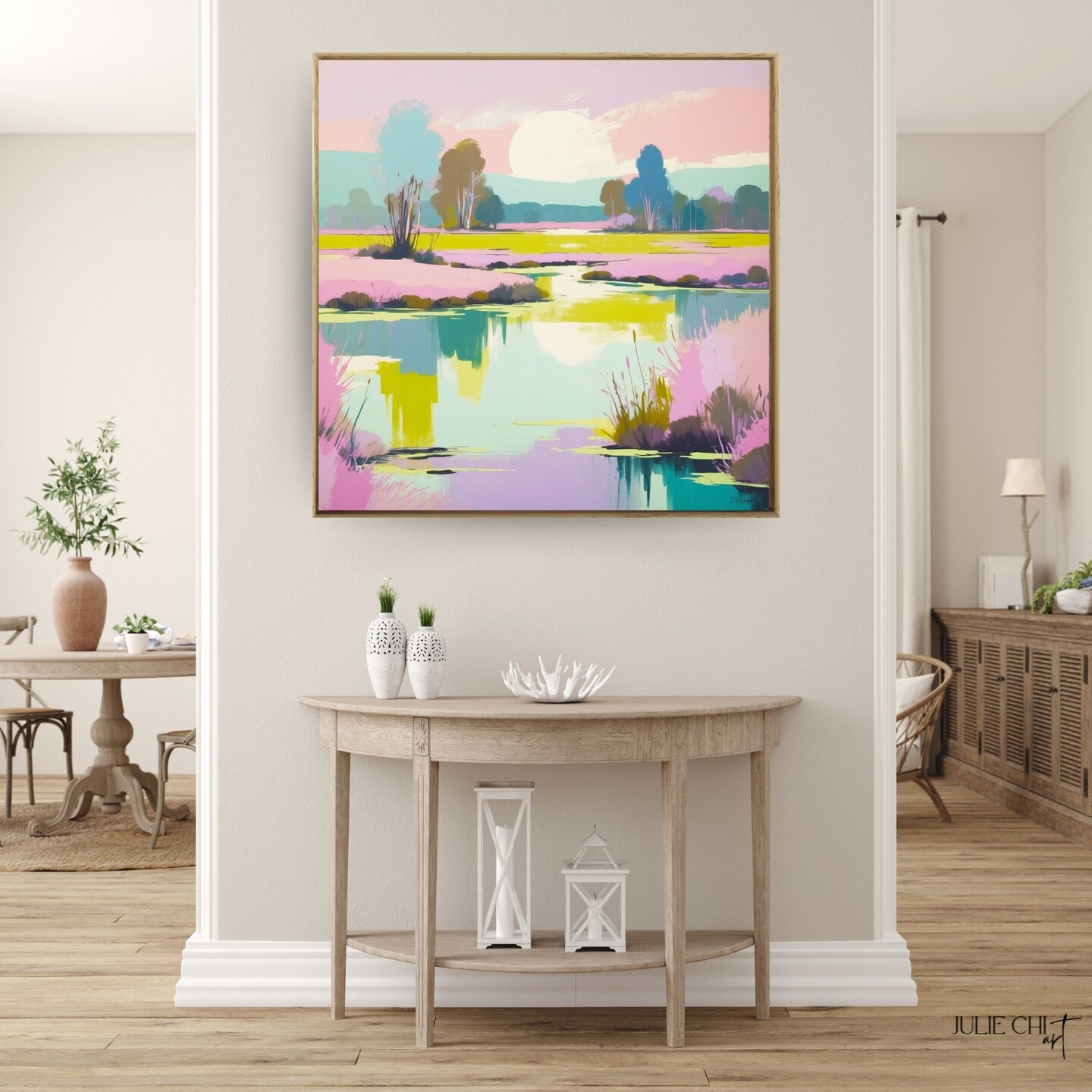 Vibrant Colorful Country Landscape Art | MakerPlace by Michaels