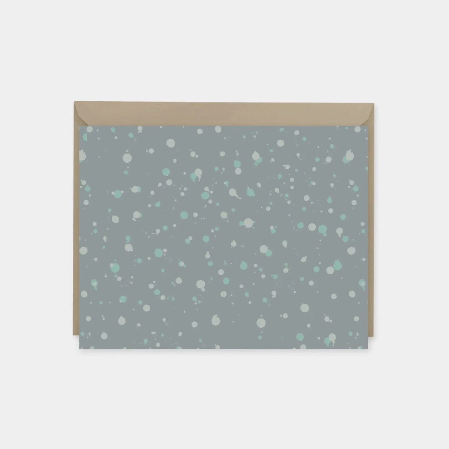 Ink Splot Dusty Blue Note Cards