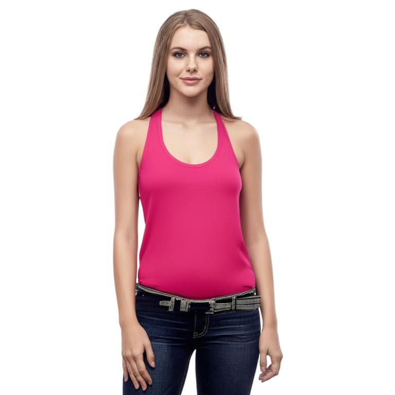 BELLA + CANVAS® Women's Relaxed Fit Racerback Tank with Airlume Cotton and Sustainable Retail Design
