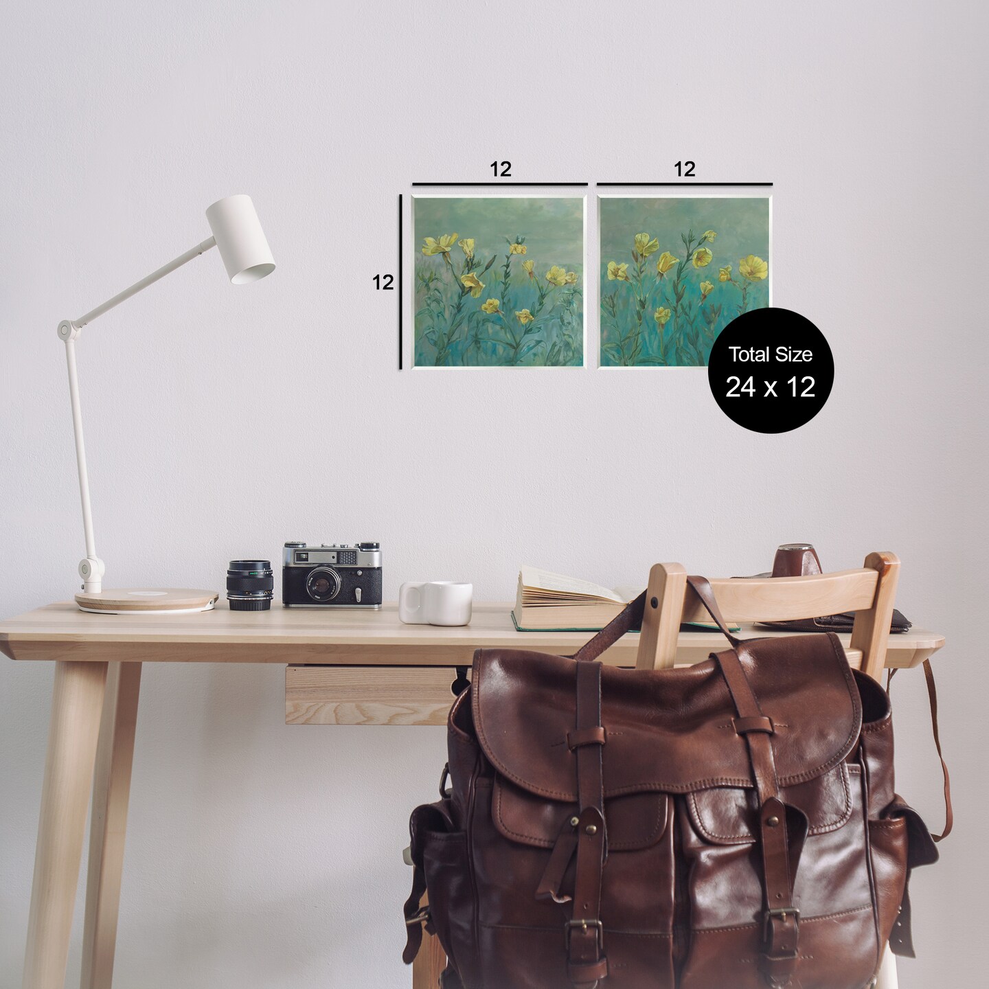 Stupell Industries Evening Primrose Flower Unfurling 2 pc Wall Plaque Art Set Design by Graham Reynolds