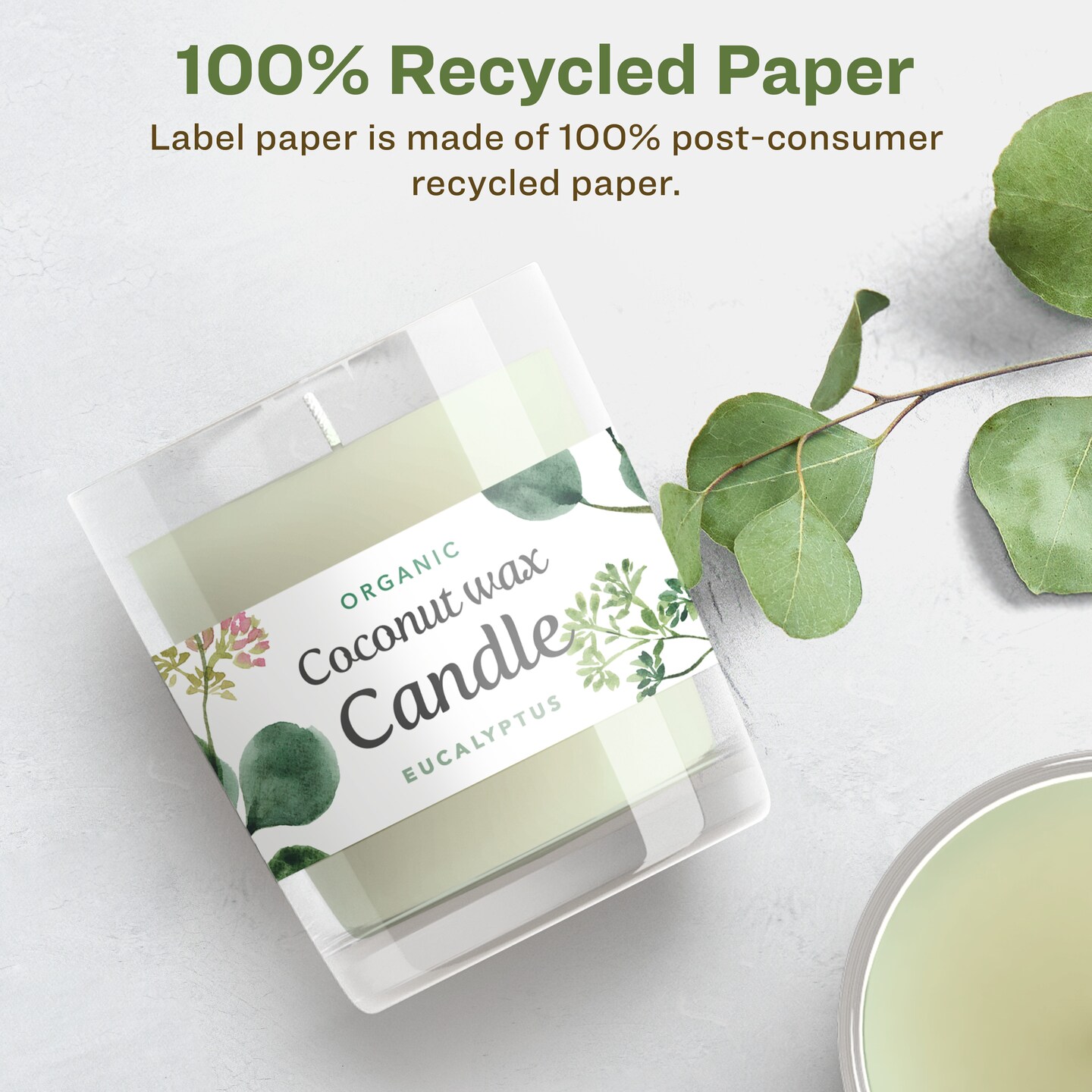 Avery Recycled Matte White Labels,  2&#x22; x 3-3/4&#x22; Rectangle