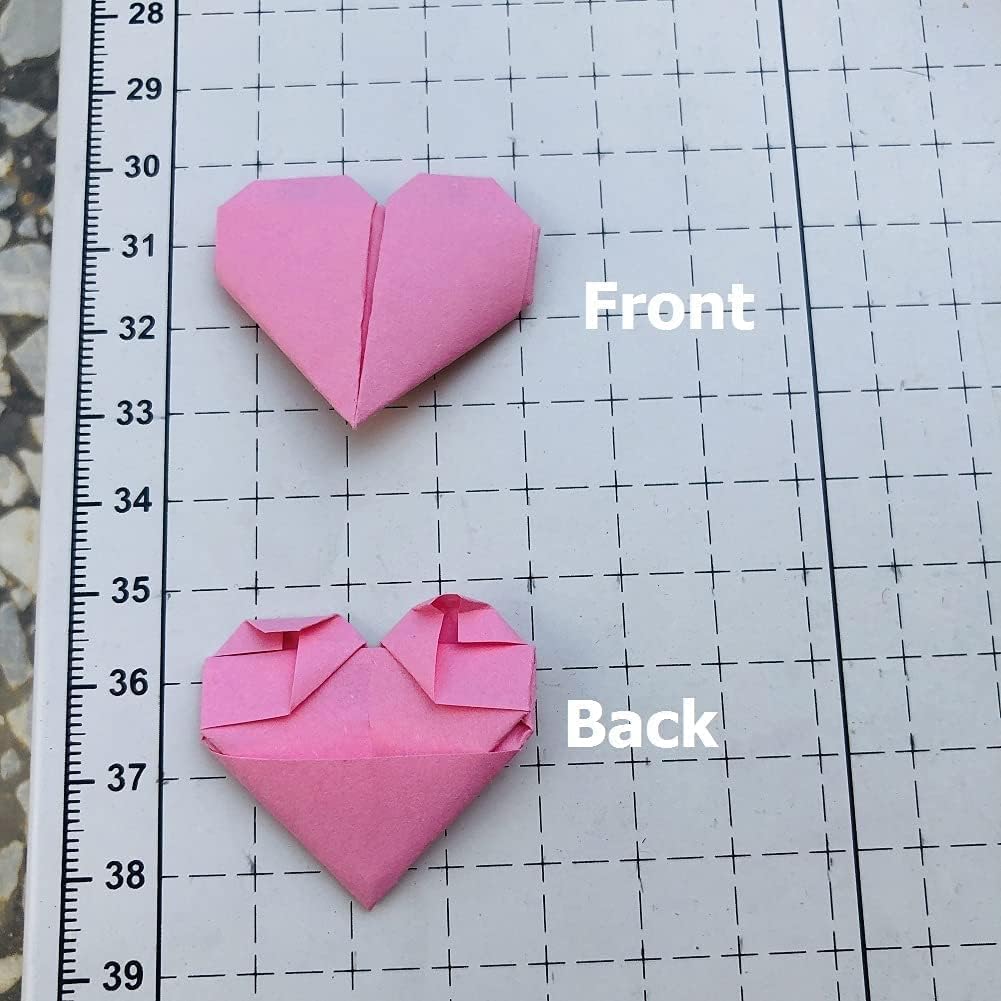 100PCS Rainbow Paper Premade Origami Hearts For Wedding Party Favors Valentine&#x27;s Day Christmas Heart Gift Engagement Birthday Party Hearts Confettis