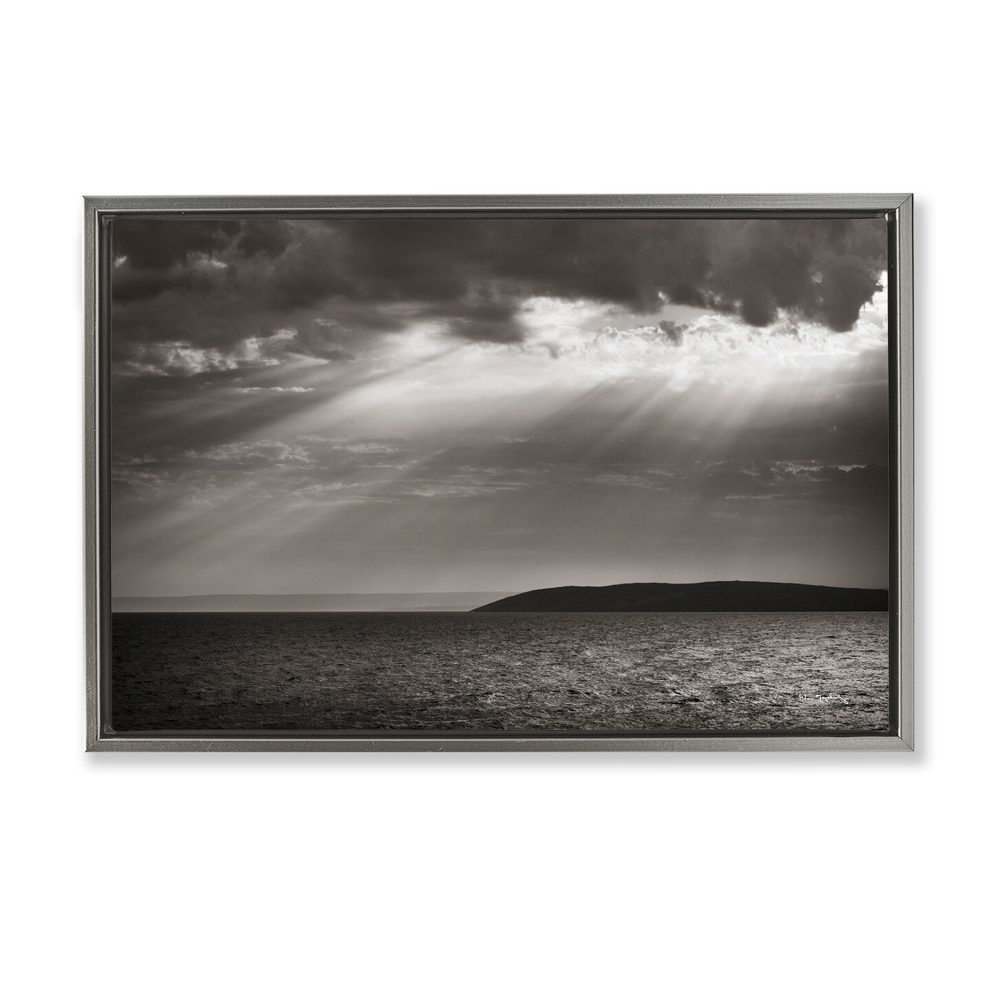 Stupell Industries Portugal Sea Cove Framed Floater Canvas Wall Art Design by Alan Majchrowicz