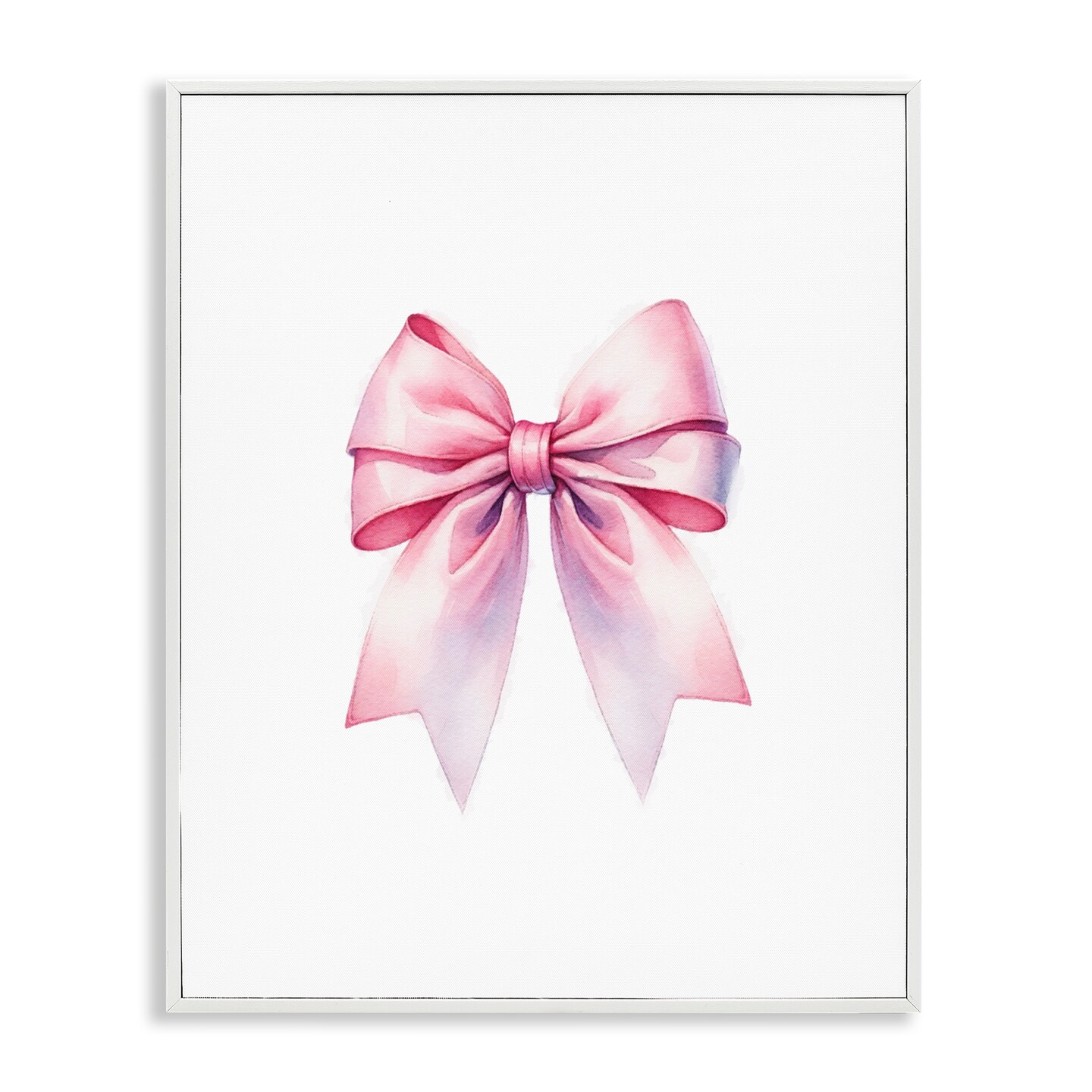 Stupell Industries Symmetrical Pink Bow Framed Giclee Wall Art Design by Amanda Greenwood