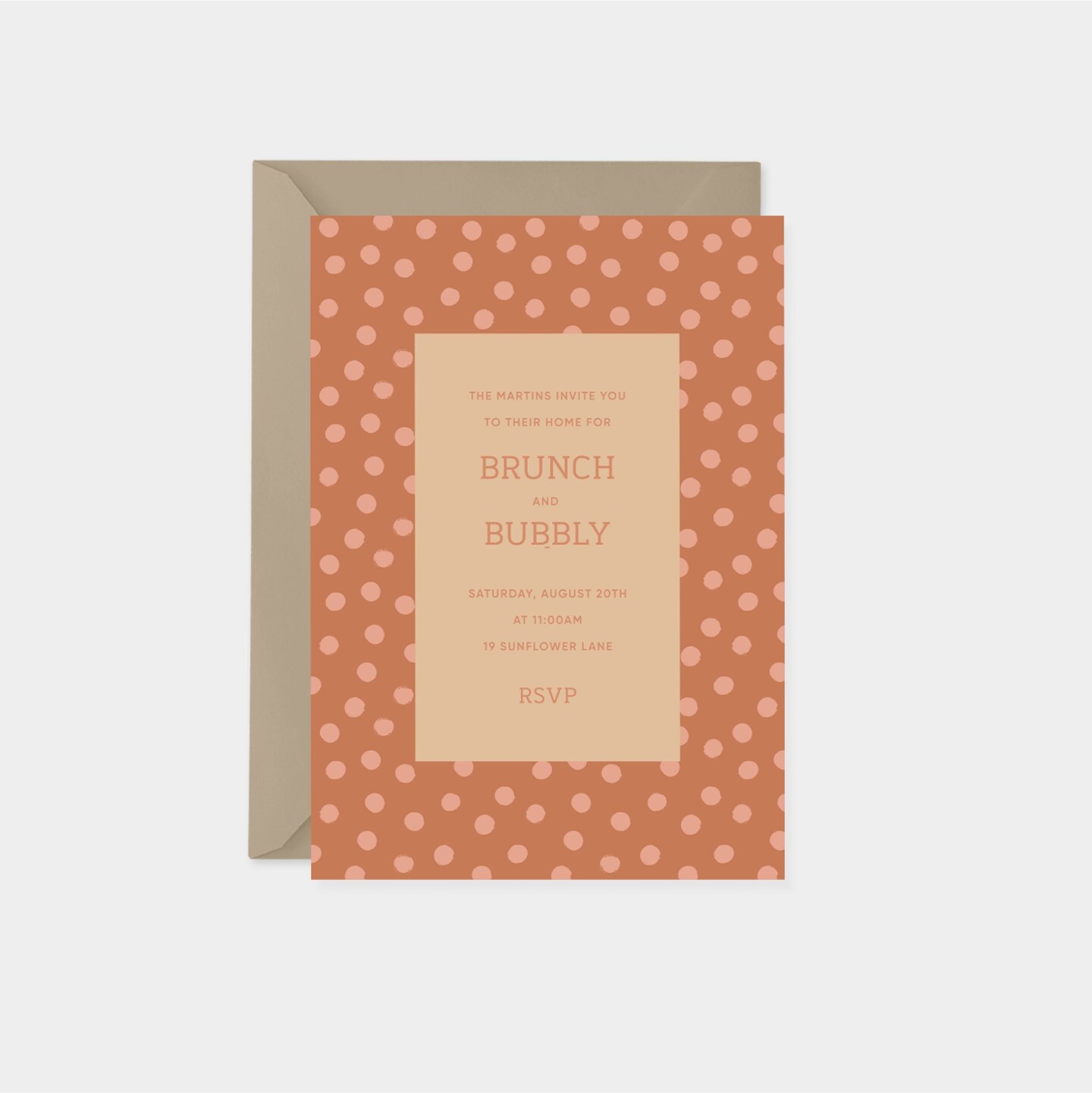 Pattern border brunch invitation michaels