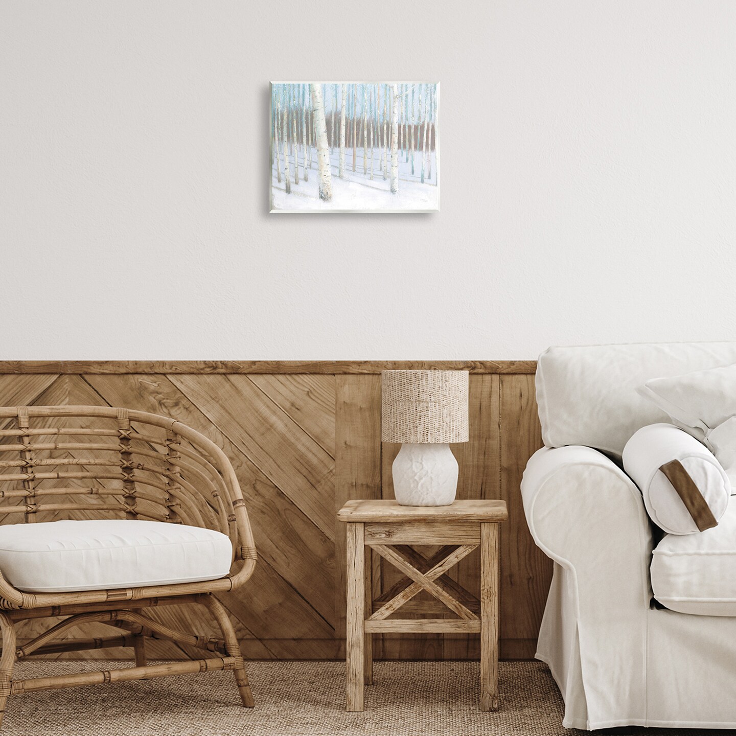 Stupell Industries Winter Birch Forest Wall Plaque Art Design by Wellington Studio