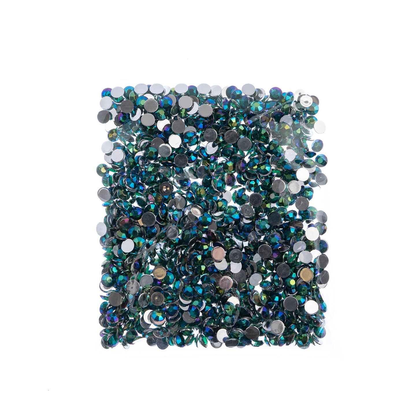 John Bead 6mm (SS28) Round Acrylic Flat Back Rhinestones, 1000pcs