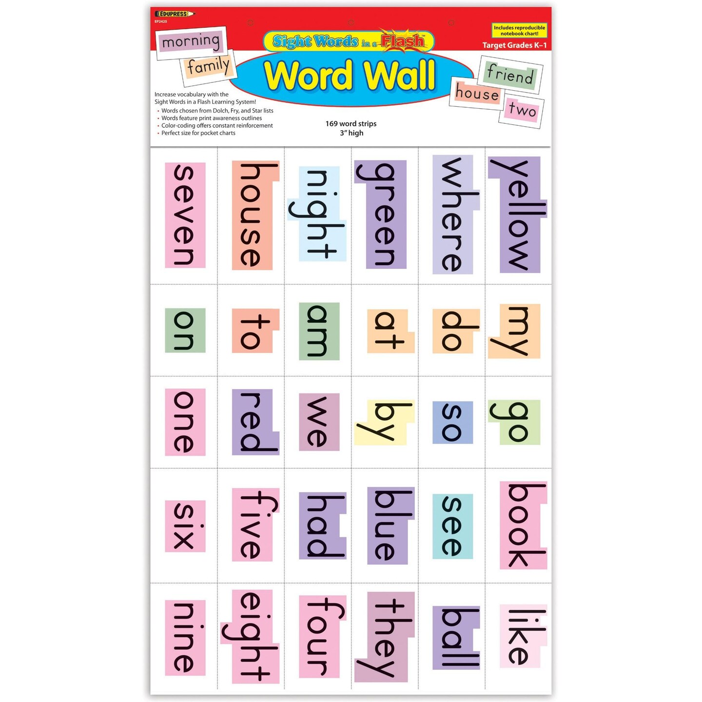 Sight Words in a Flash&#x2122; Word Walls, Grades K-1