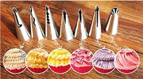 Icing Piping Tips Ruffle Tips 7 PC