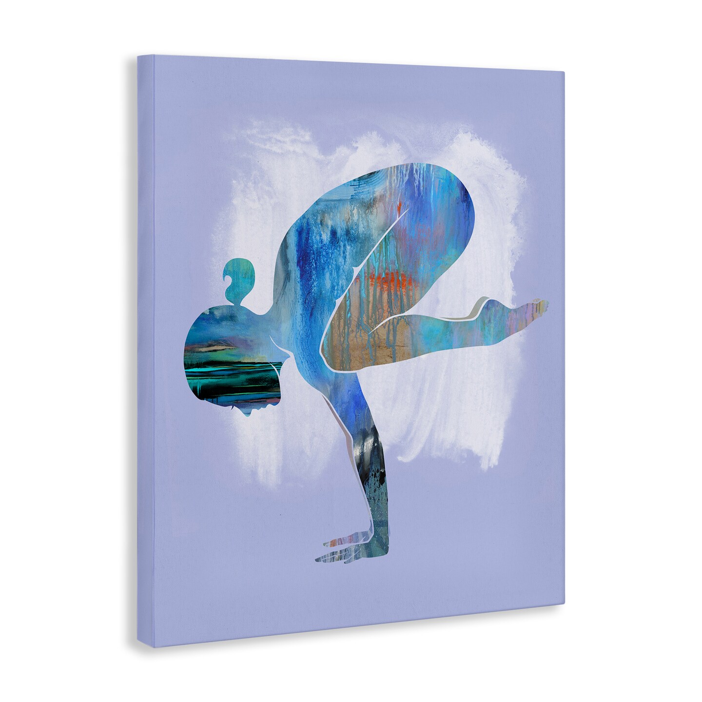 Stupell Industries Mindful Yoga Pose Canvas Wall Art Design by Tim Parker