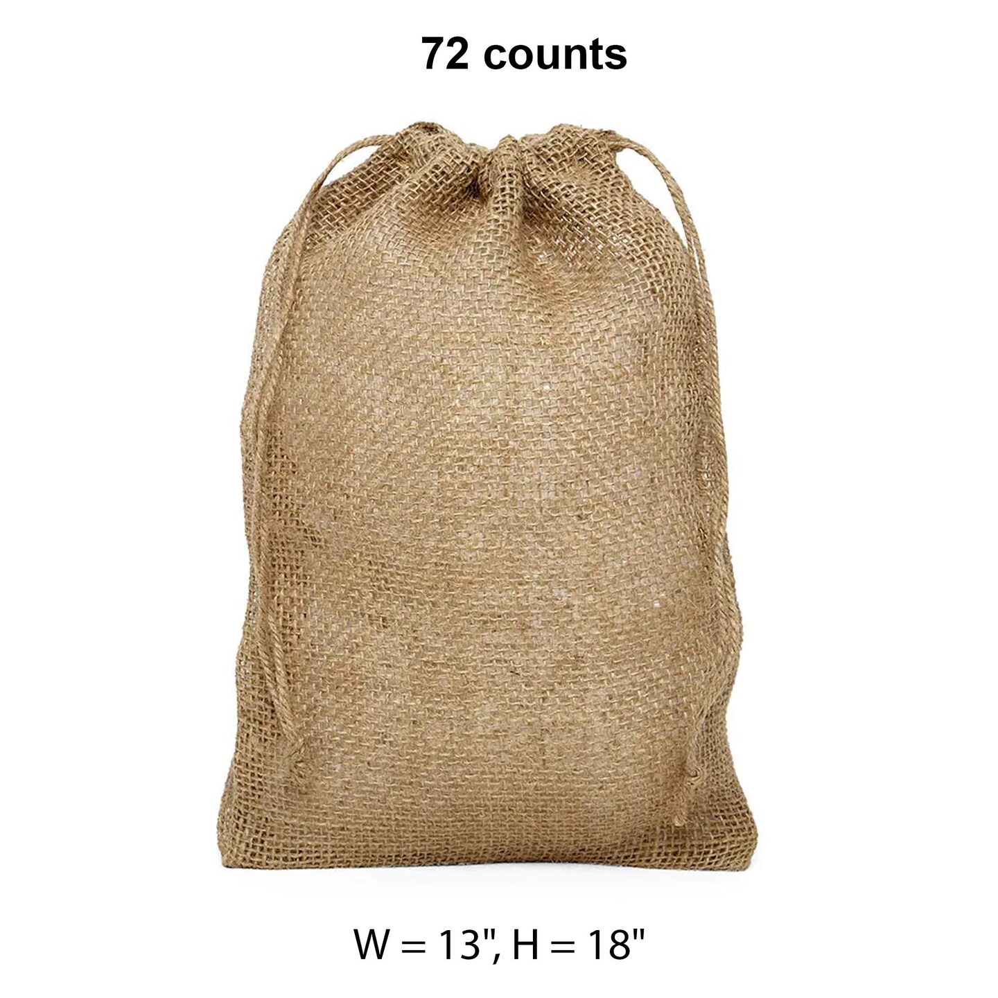 Rough Natural Burlap Bag 13&#x22; x 18&#x22; Spacious and Heavy-Duty