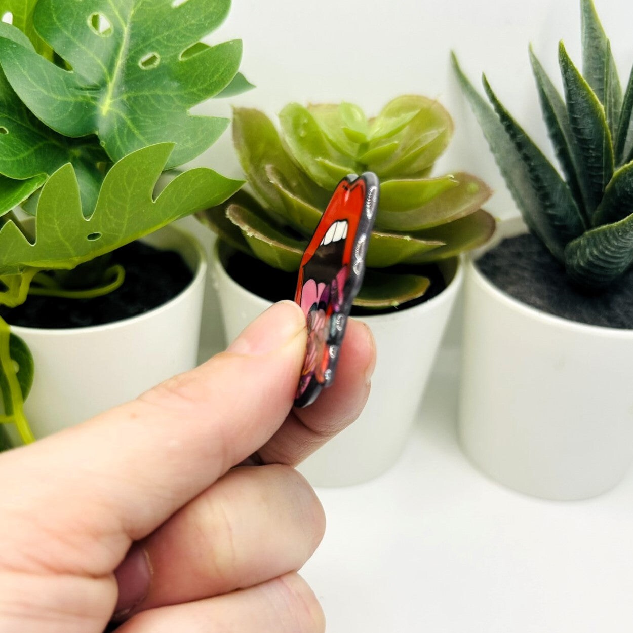 1, 4 or 20 Pieces: Red Mushroom Mouth Pendants
