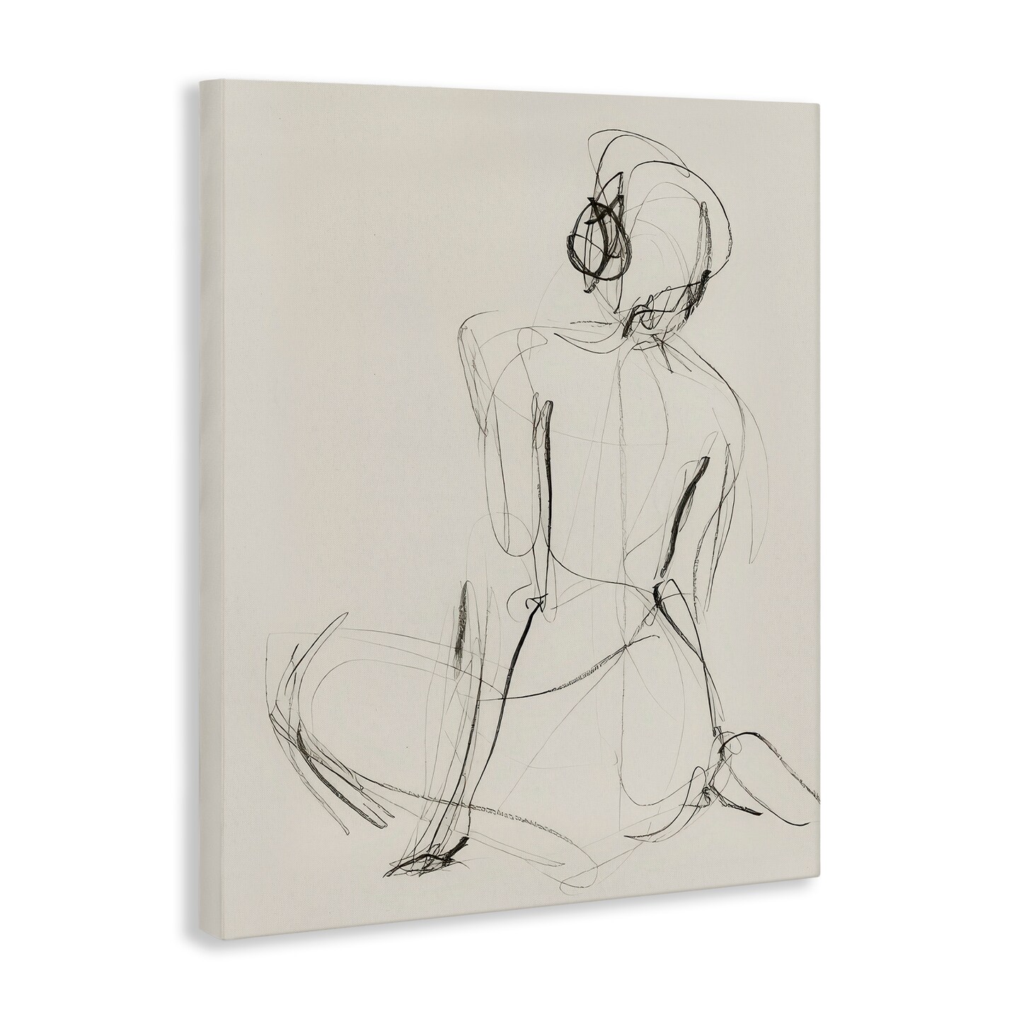Stupell Industries Nude Figure Study Canvas Wall Art Design by Victoria Barnes