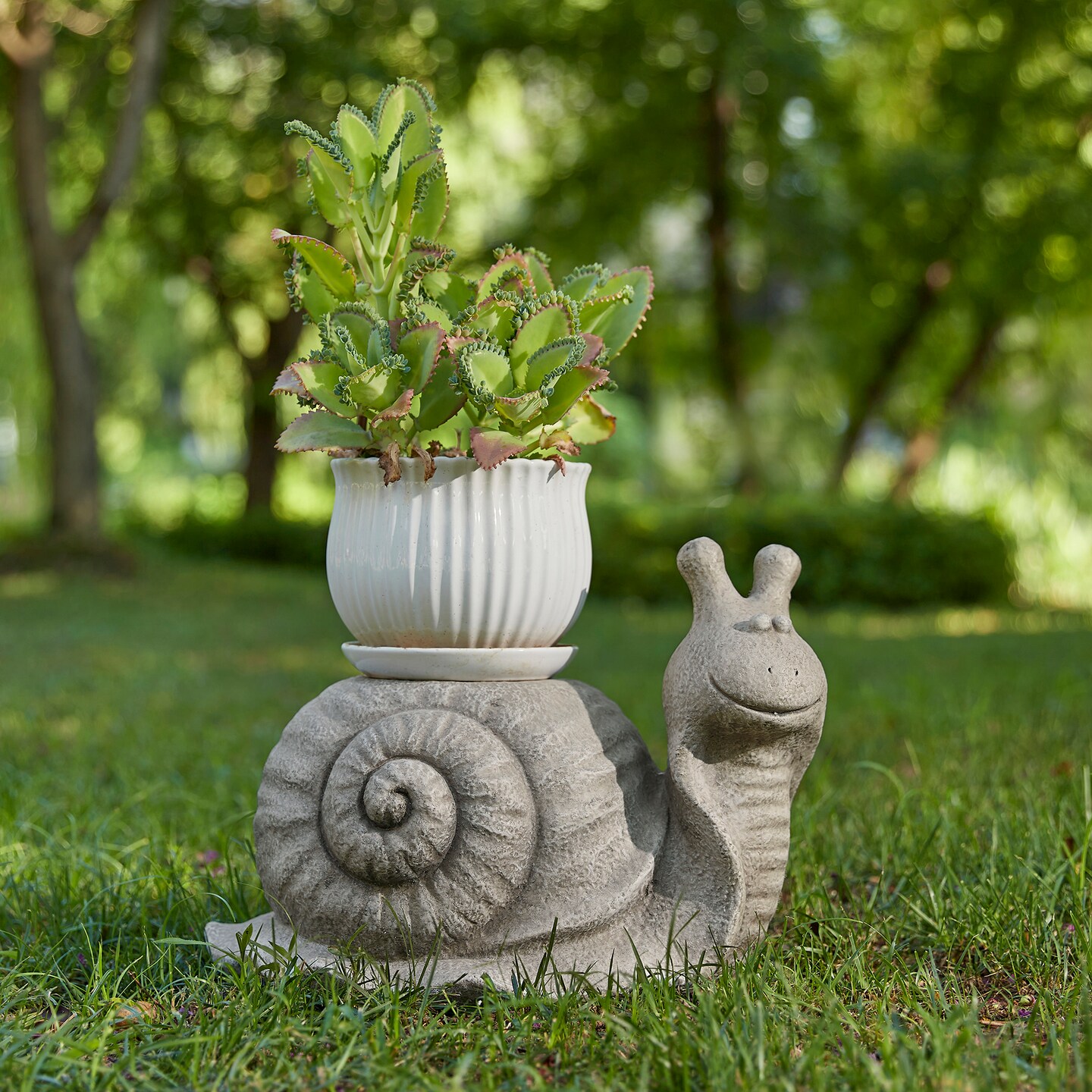 MGO Snail/Frog Garden Statue or Planter Stand