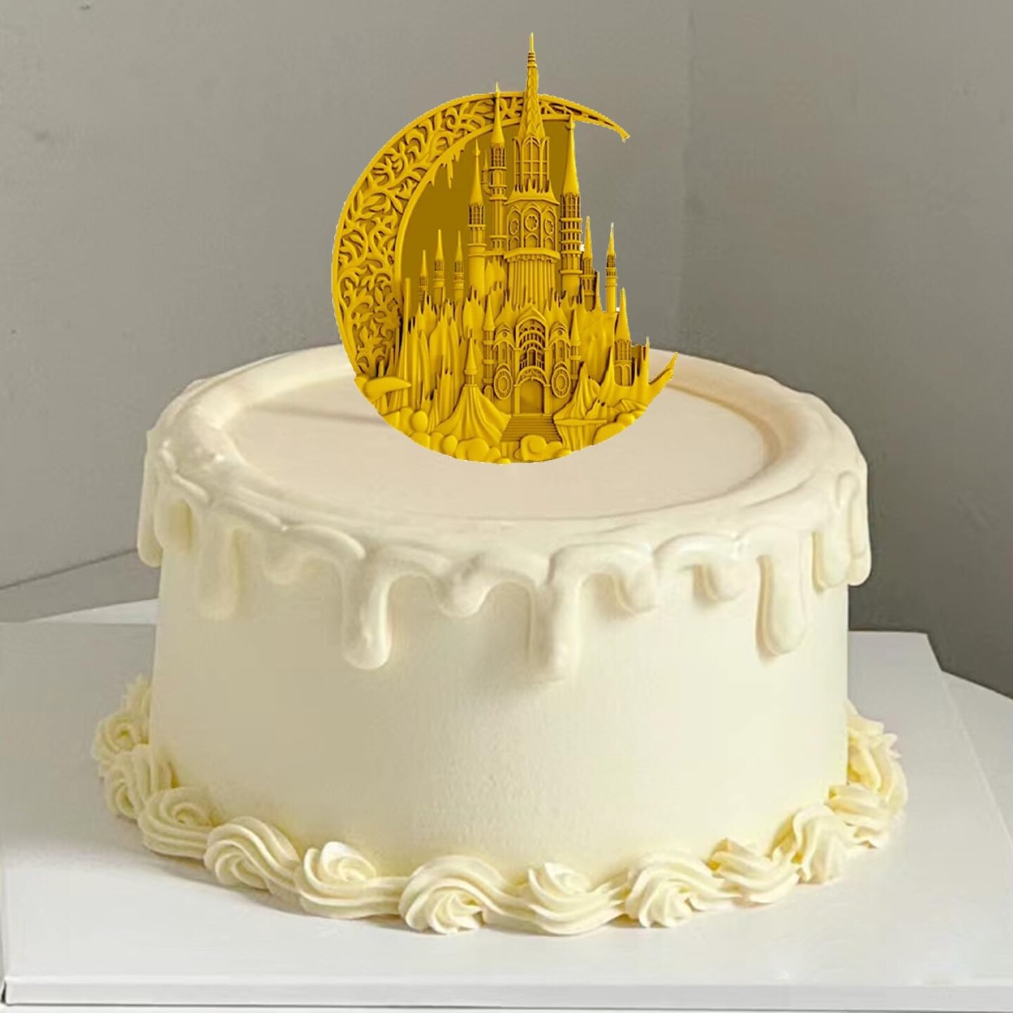 Castle Silicone Fondant Mold Moon Castle Chocolate Candy Mold For Cake Decorating Cupcake Topper Polymer Clay Gum Paste
