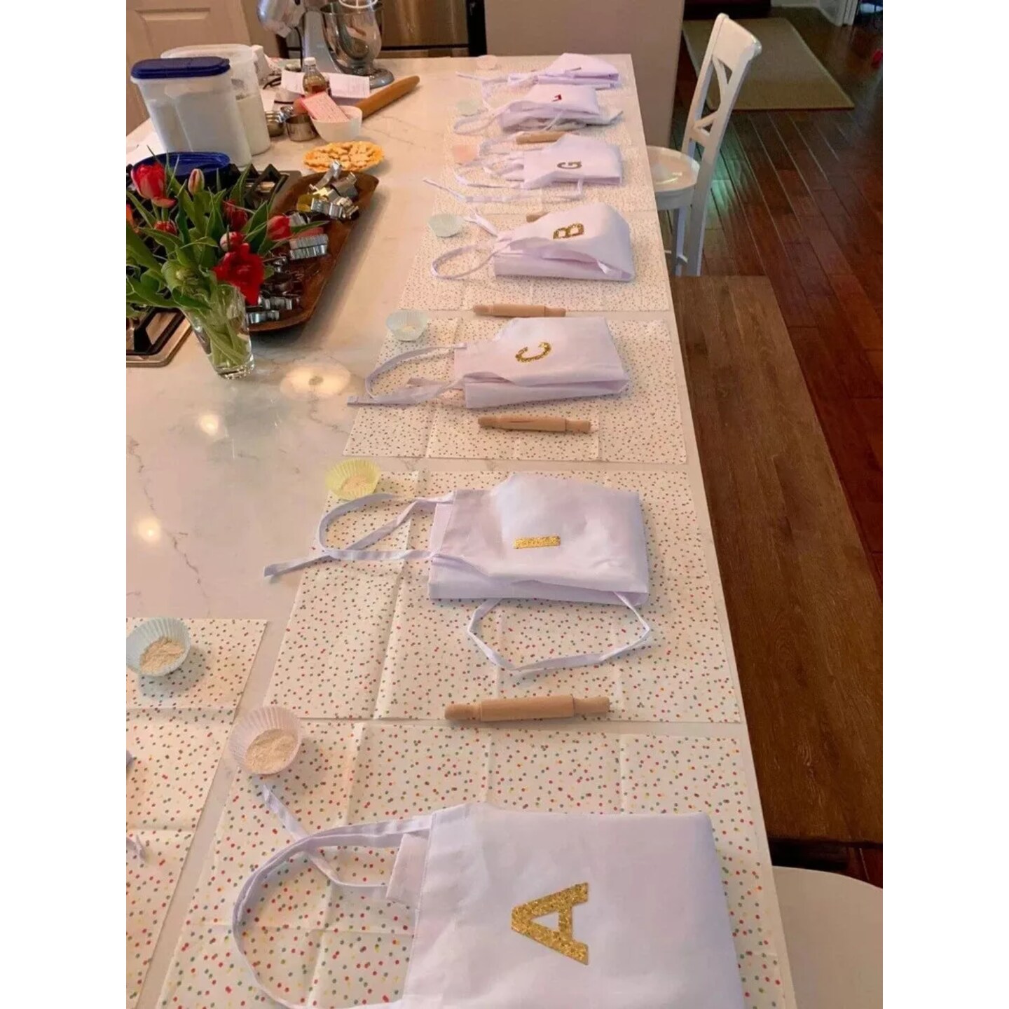 Kitcheniva 7" Miniature Wood Rolling Pin Kids Toys Play Dough Rolling Pin Crafts 25 Pcs