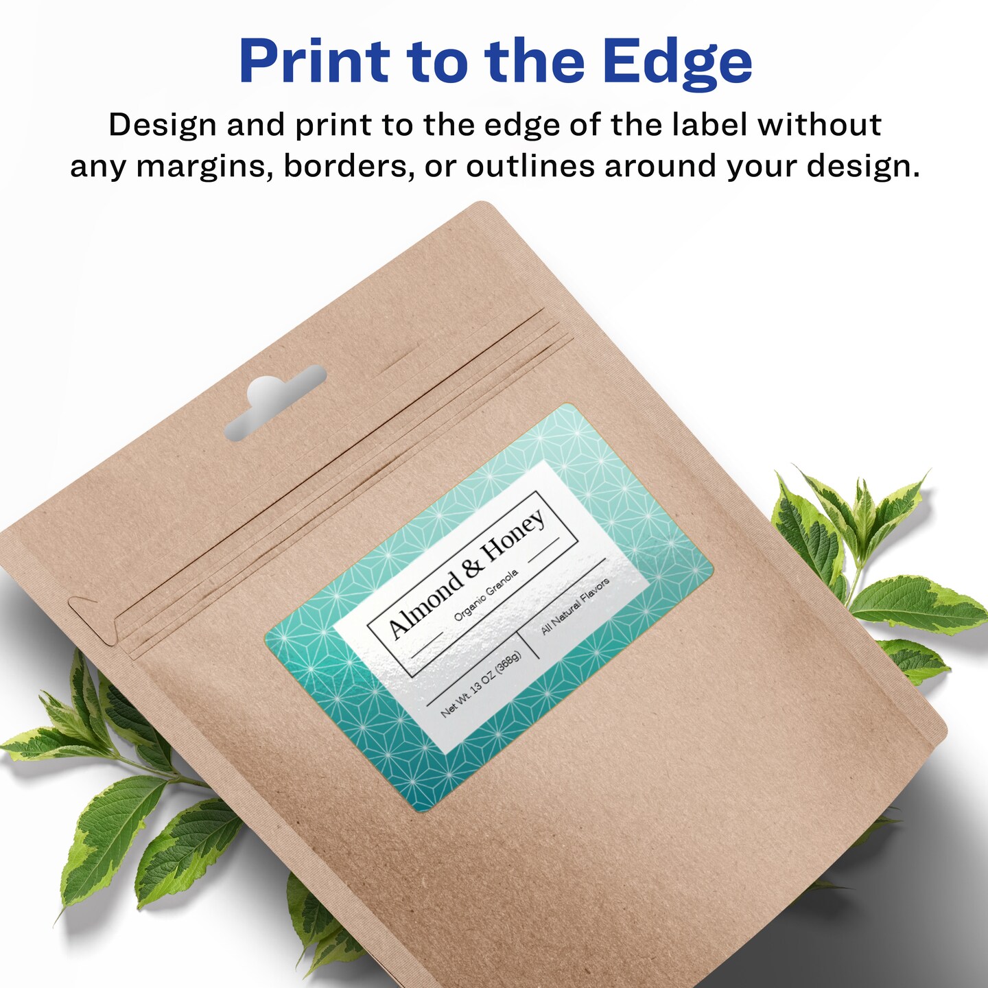 Avery Glossy White Rectangle Labels with Sure Feed, 2&#x22; x 6&#x22;
