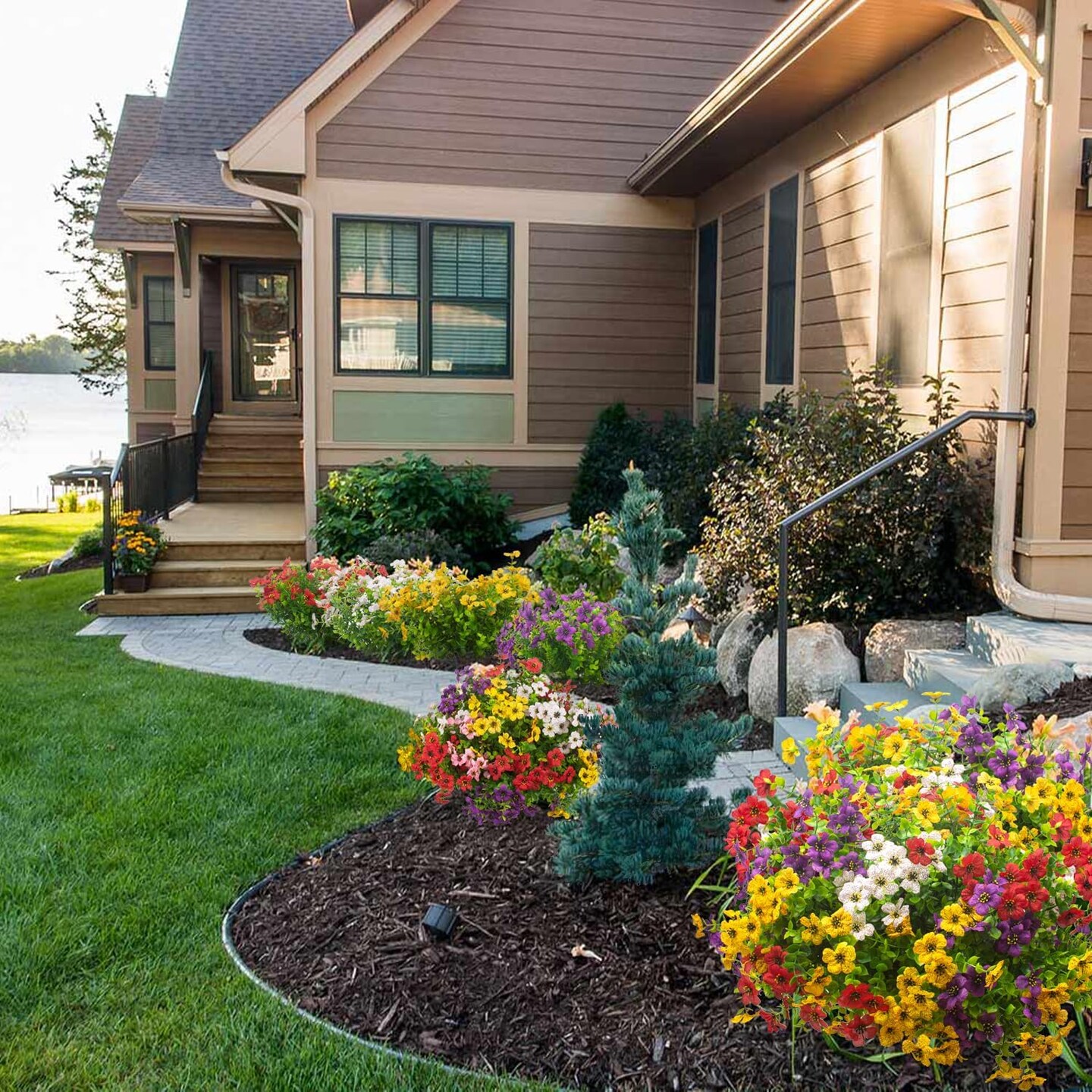 Artificial Fake Plants Flowers for Outdoor
