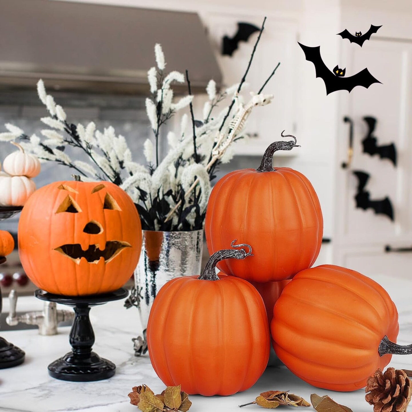 4PCS Big Artificial Pumpkins Table Display
